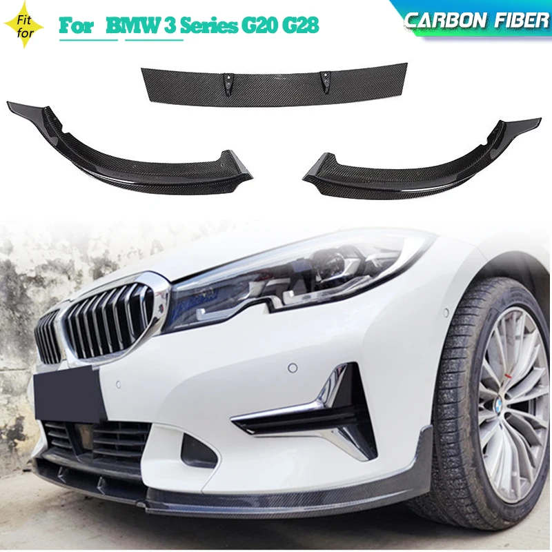 

Carbon Fiber Car Front Bumper Lip Spoiler For BMW 3 Series G20 G28 330i Sedan 4-Door 2020-2022 Front Lip Splitters Chin Apron