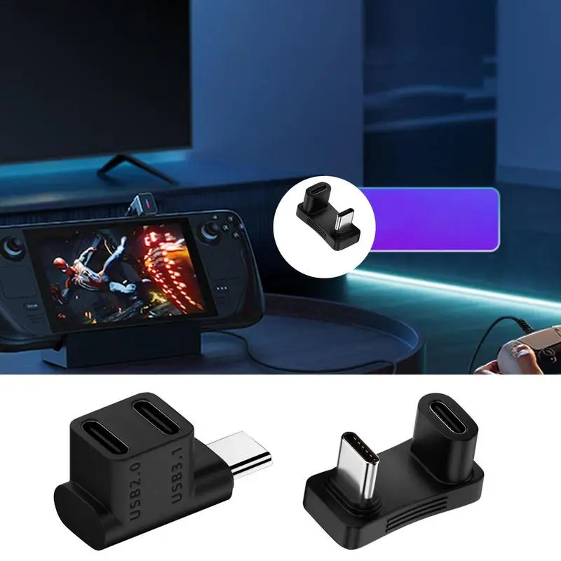 스팀 데크용 암컷 타입 C-수 USB C 어댑터, 업그레이드 된 2 in 1 게임용 A U 타입 USB C 컨버터, 노트북 휴대폰용 액세서리
