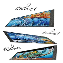 Ocean summer  sticker big84*23cm sticker scooter skateboard grip longboard sandpaper electric skateboard grip with sandpaper