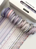 20 Rolls Of Thin Strips Of Washi Tape Box, Delicate Flowers, Plant Patterns, Handbook Tape, Student Diary Decoration, Creative W 1