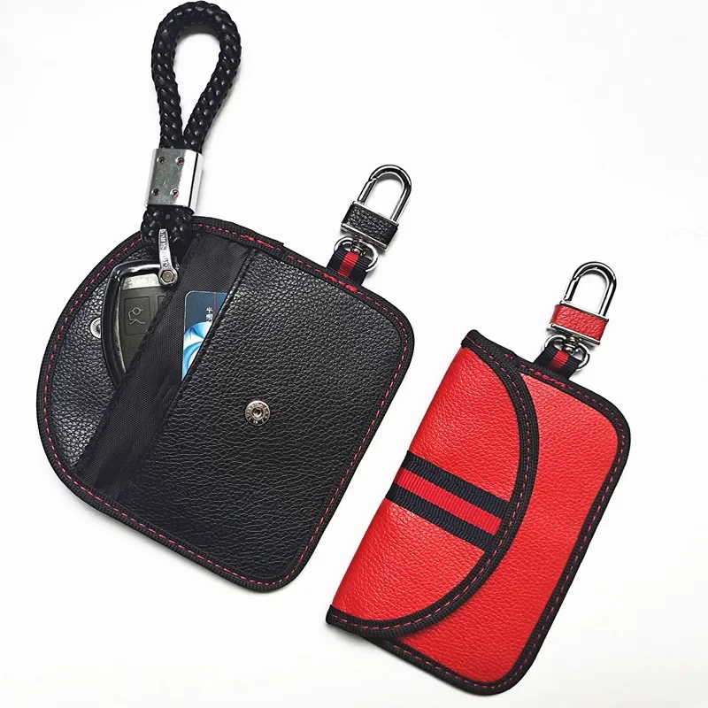 Universal Bag Car Key RFID Signal Blocker Blocking Pouch Key Keyless Case for BMW VW Audi Faraday Remote Control Entry Fobs key case key case cover car key blocker car key shielding box faraday key fob protector