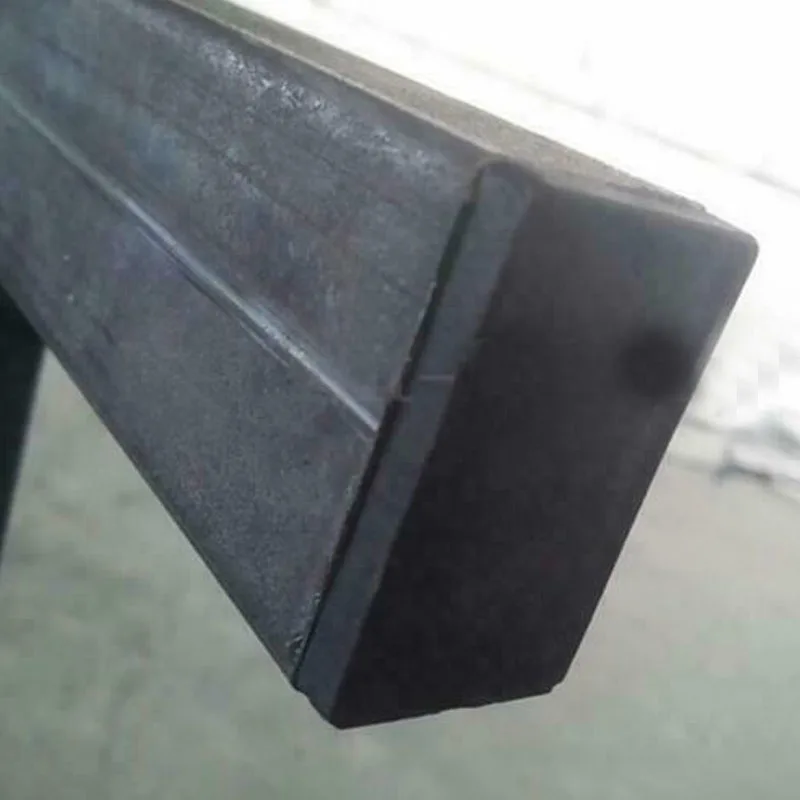 Black Plastic Blanking End Caps Rectangular Pipe Tube Cap Insert Plugs 4Pcs For Furniture Tables Chairs Foot Pads