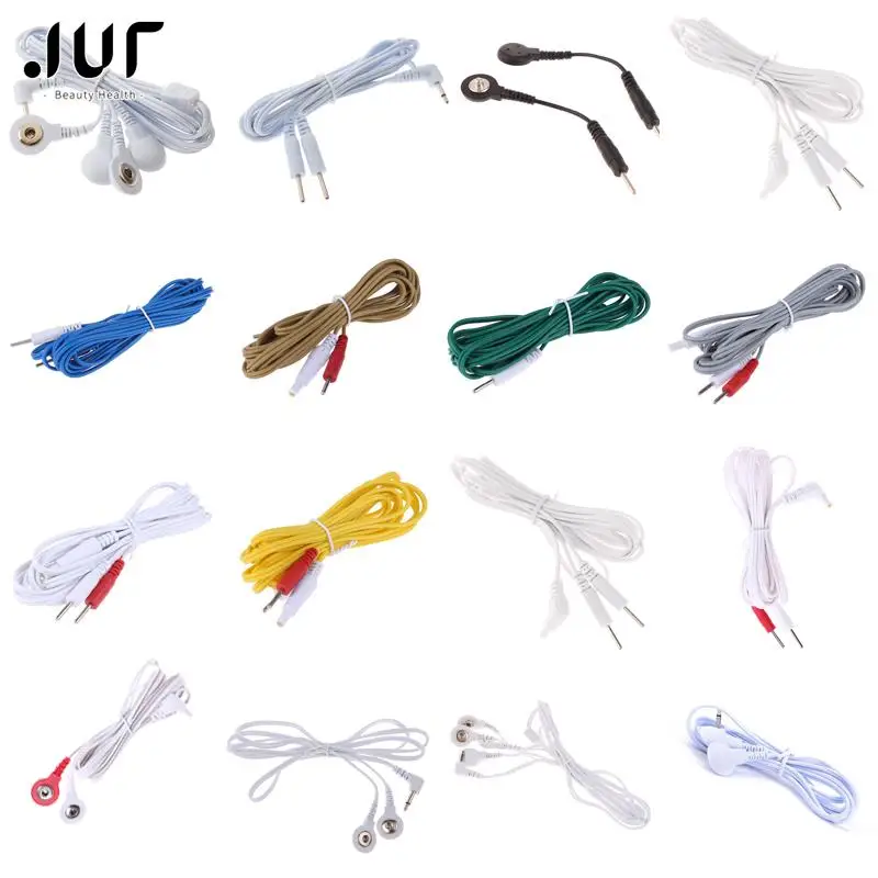 2/4Buttons Electrotherapy Electrode Lead Electric Shock Wires Cable For Tens Massager Connection Cable Massage & Relaxation Hot banggood replacement dc 2 5mm 4 way connection electrode massage wire lead cable for digital full body massager