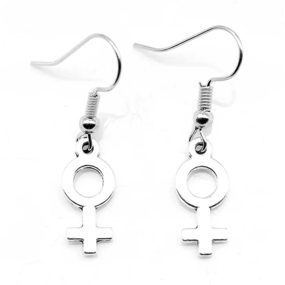 

Женские серьги с символом, 1 пара, Модная бижутерия 2024, ювелирные изделия для женщин 8x18 мм