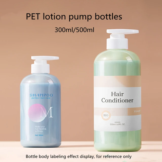 Custom Logo 100ml 200ml 250ml Skincare Plastic Pet Shampoo Bottle Lotion  Pump White Black Bamboo Lotion Pump Salt Face Cream Jar - Refillable Bottles  - AliExpress