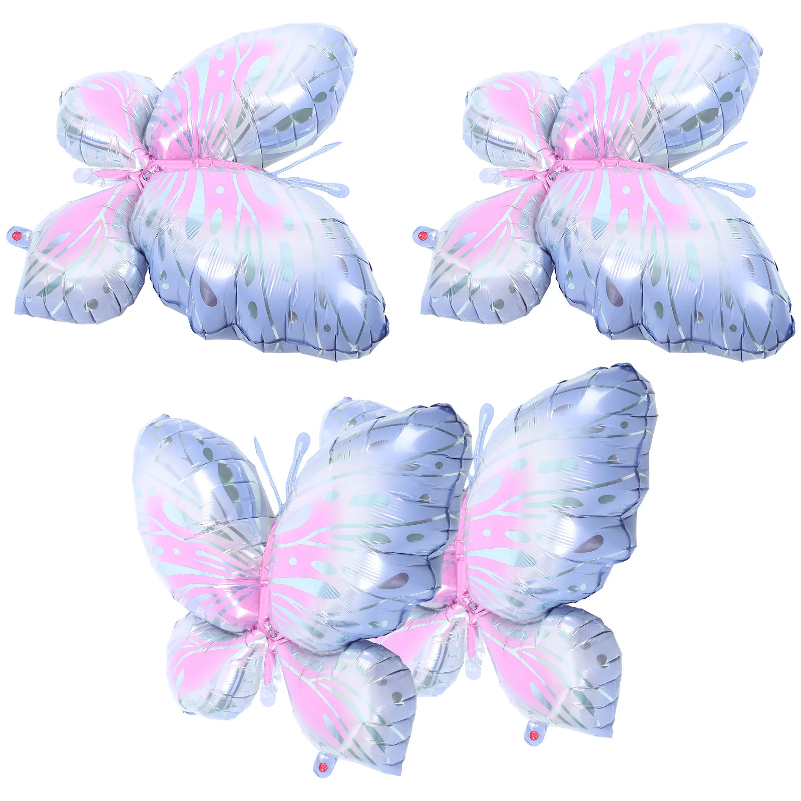

5 Pcs Butterfly Aluminum Film Balloon Balloons Shaped Foil Inflatable Fairy Decor Ornaments Cartoon Prop