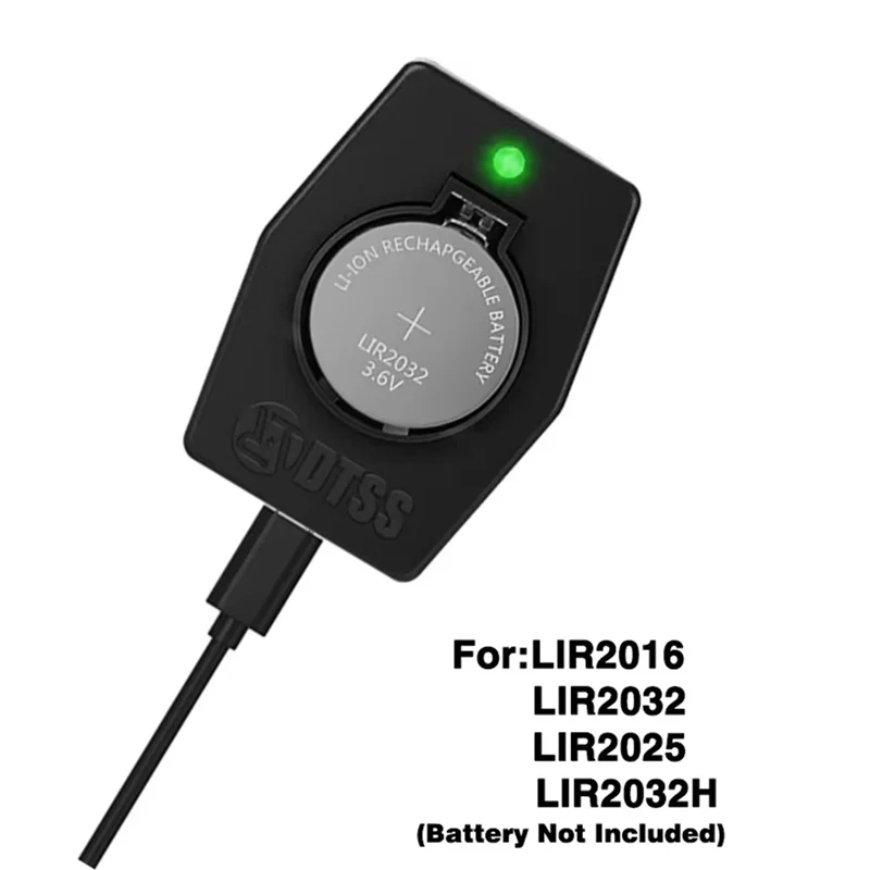 Caricabatteria portatile mini a bottone LIR2032 LIR2025 LIR 2016 Tipo-C Caricabatterie per batterie Li-C da 3,6 V - immagine 5