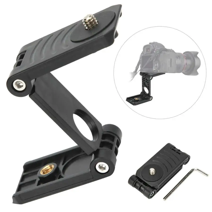 Z Flex Tilt Tripod Head Stand Mount with Z-Shaped Tilt Ball & Quick Release Plate-Camera Holder for Stabilizer