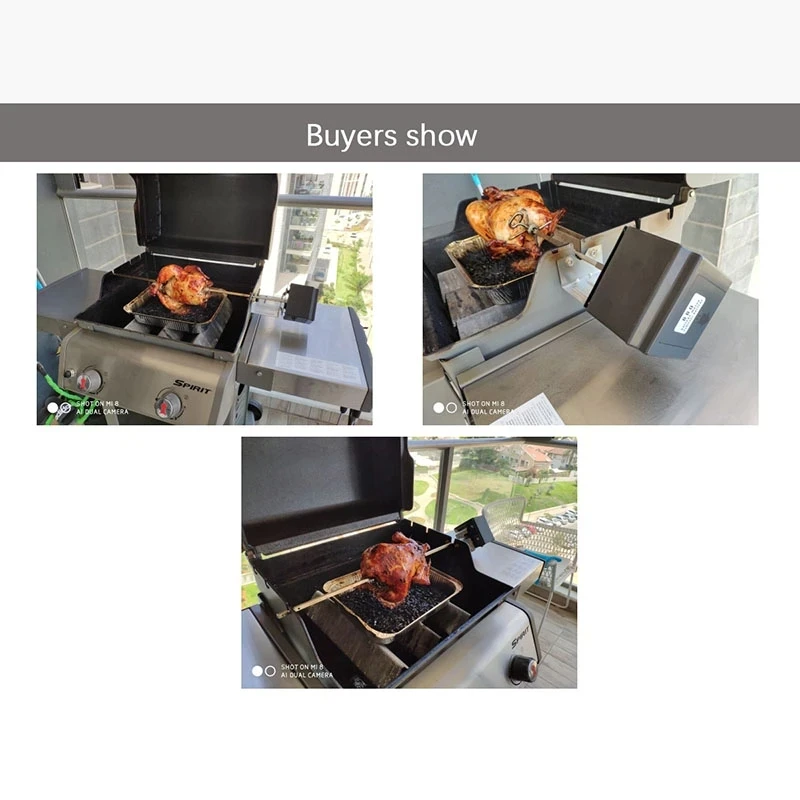 Battery Powered Barbecue Motor Grill Rotisserie Rotating BBQ Spit With 2.5 RPM Output Speed Tournebroche Bbq Parts 3V