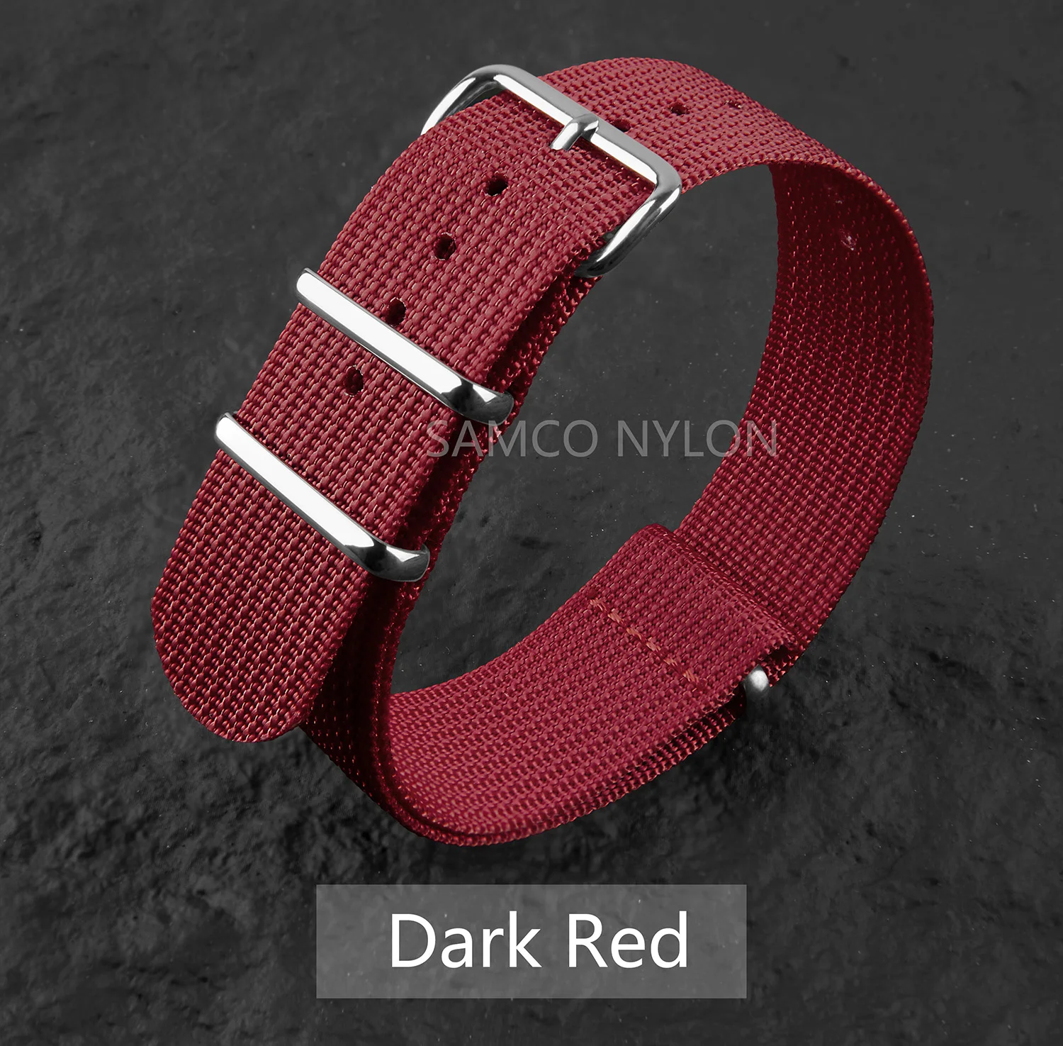 Durable Ribbed Nylon Watch Band - Comfortable & Washable Military-Style Strap for Men