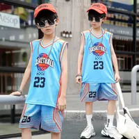 Uniforme d'entraînement d'équipe pour enfants, maillot de basket-ball pour enfants, chemise confortable pour garçons et filles, survêtements sportifs pour enfants, séchage rapide 3