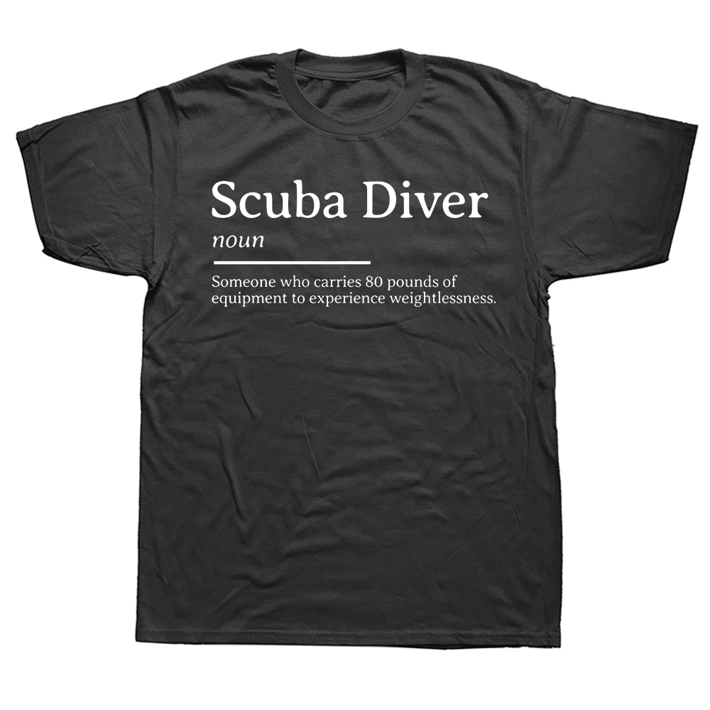 Lustige Taucher-T-Shirts für Männer und Frauen, Ozeanliebhaber, Taucher, Baumwolle, Humor, Streetwear, Kurzarm, Unisex, lockere Kleidung
