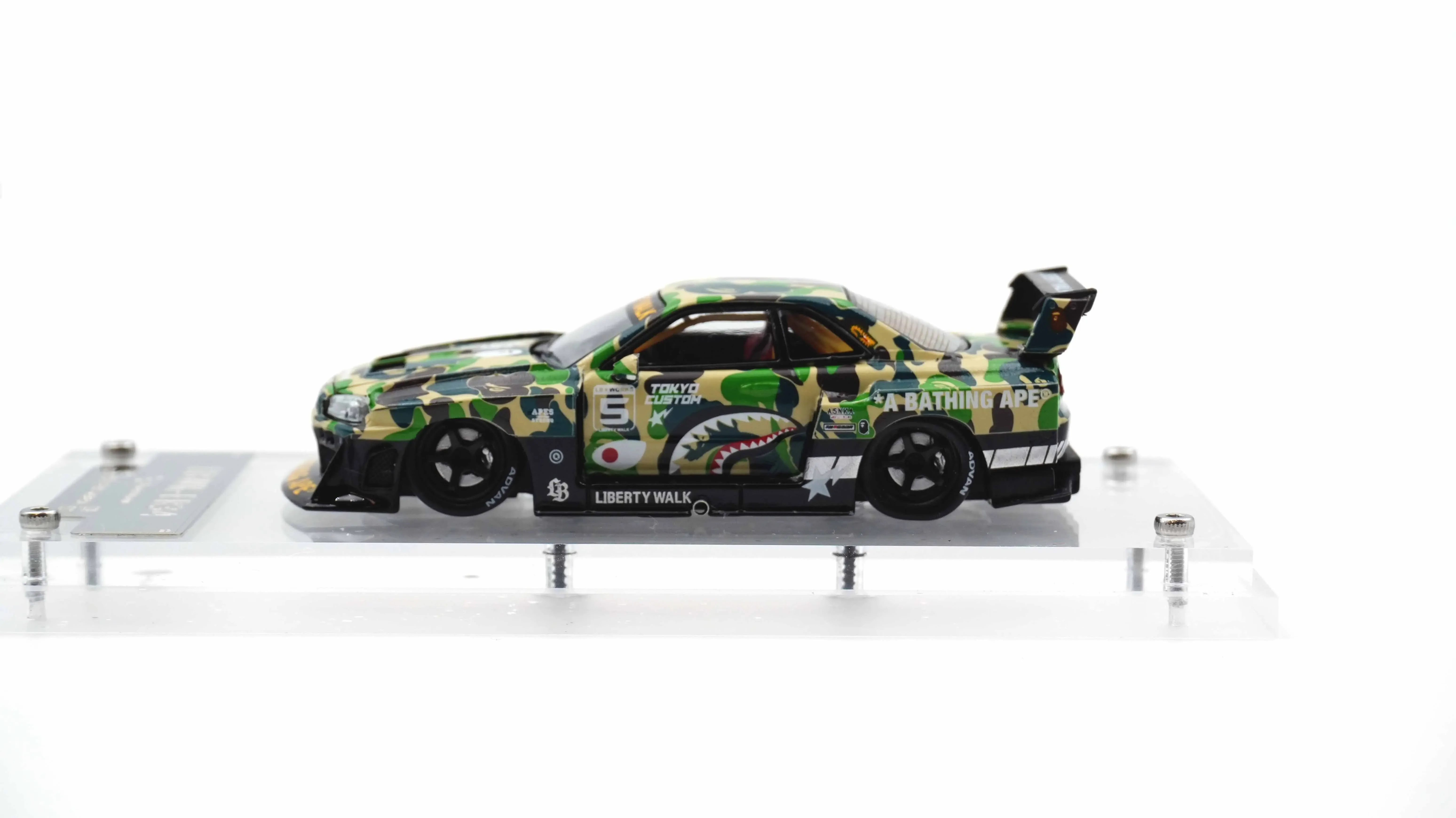 ミニカー STREET WEAPON ER34 LBWK X BAPE (58/500) 1:64 Diecast Street Weapon X BAPE LBWK ER34 Limited ED Only