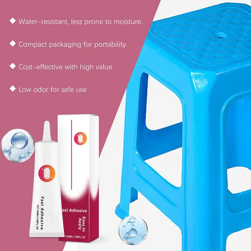 Craft Super Glue 50ml Multi-Functional Super Glue Repairing Adhesive Instant Bonding Leak Sealing Crafts Accessories For