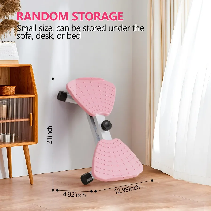 Waist Twisting Machine & Ab Twister Machine - 300 lbs Noiseless Waist Twister Board for Core Exercise, Home Gym Fitness Equipmen