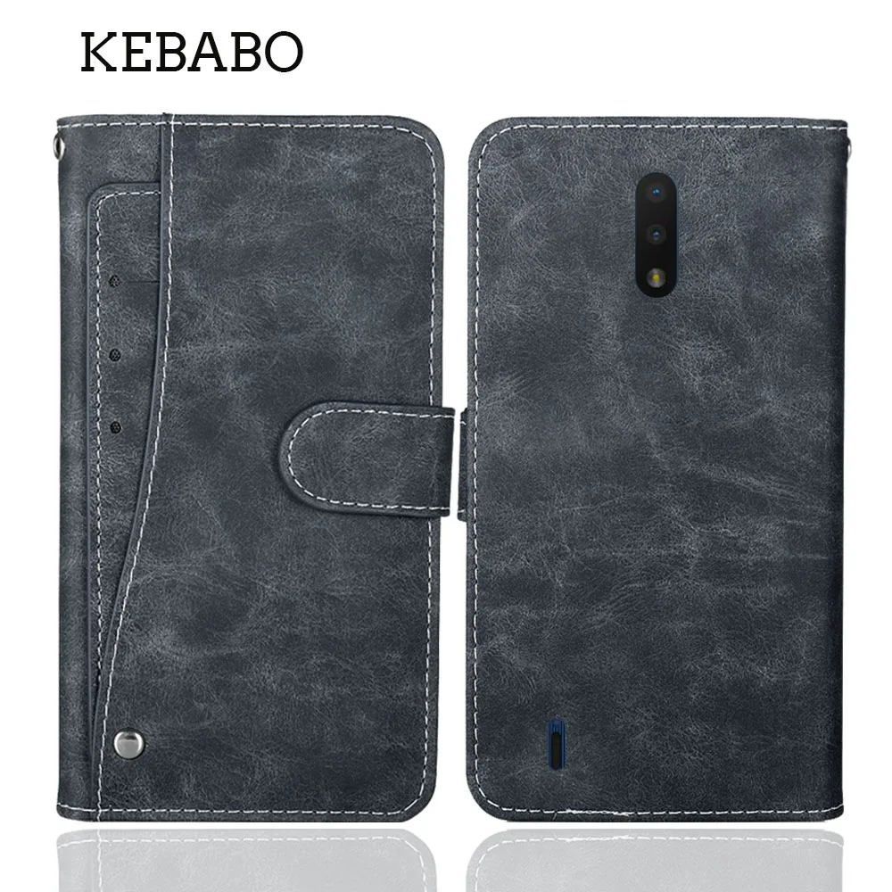 Portafoglio In Pelle Nokia C2 Tava Case 5.45 "Flip Fashion Luxury Card Slot Cover Protettiva Per Telefono Borse Protettive In Stile Libro
