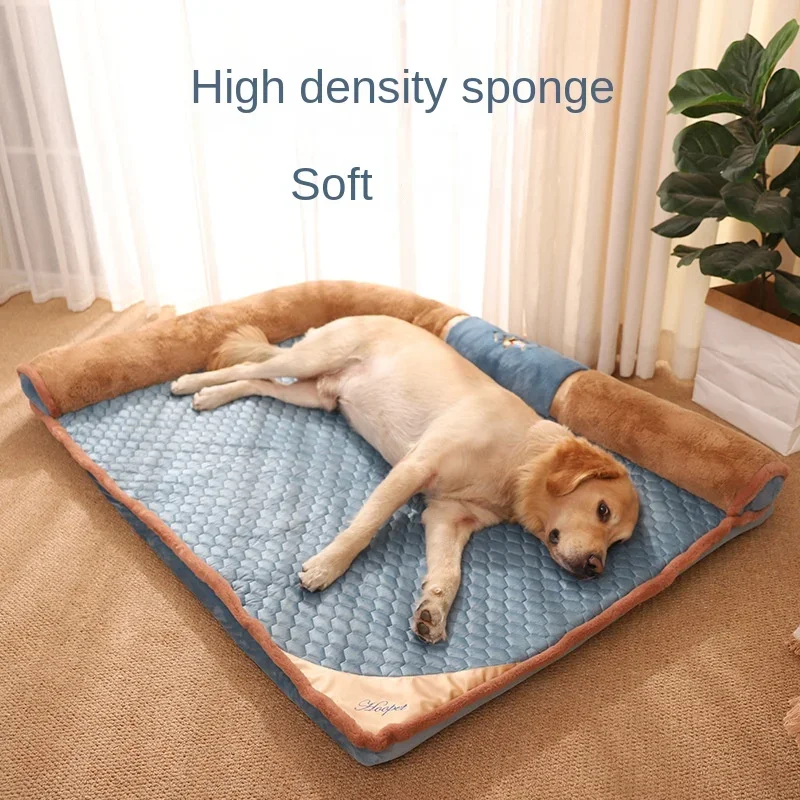 

Pet Bed with Pillow Premium Cat Mat Sleeping Sofa for Dogs Golden Retriever Labrador Sleeping Pad Pet Supplies pet accessories