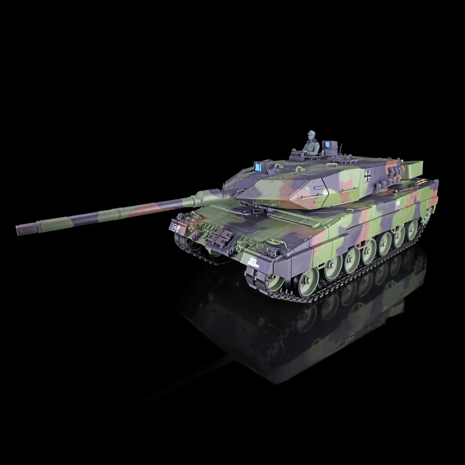 2.4G HENG LONG 1/16 Scale 7.0 Plastic Leopard2A6 RTR RC Tank Barrel Recoil 3889 Remote Control Toys for Boy BB TH17574-SMT4 3