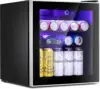 Star Mini Fridge Cooler 70 Can Beverage Refrigerator Glass Door for Beer Soda Wine Small Drink Dispenser Clear Front D 1