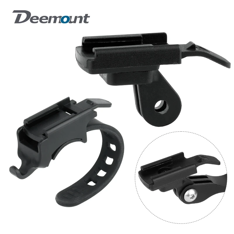 Bicycle Headlight Stand Mount W/ Gopro Interface Mtb Led Lamp Bracket For Rockbros Qd250 Yq200
