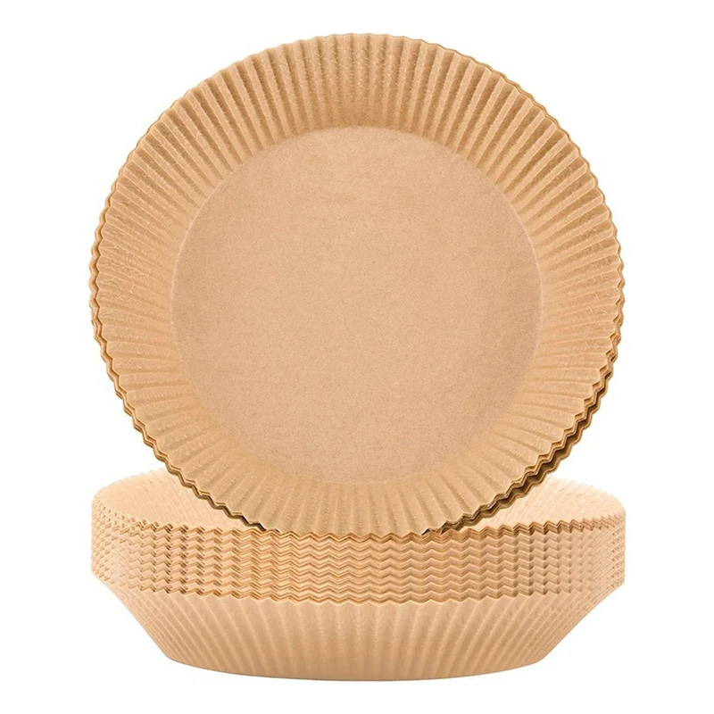 

600Pcs Air Fryer Parchment Paper Liners Non-Stick Disposable Air Fryer Liners Basket Unperforated Round Parchment Paper
