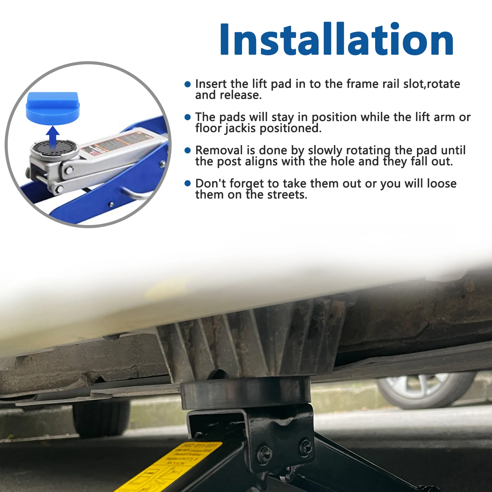 2x Rubber/Silica Gel Jack Pad Adapter for BMW 3 4 5 Series E36 E39 E46 E60 E90 E87 X3 X4 X5 E83 F25 E53 E70 F10 F20 F30 F31 i3 rubber support block adapter car jack pad