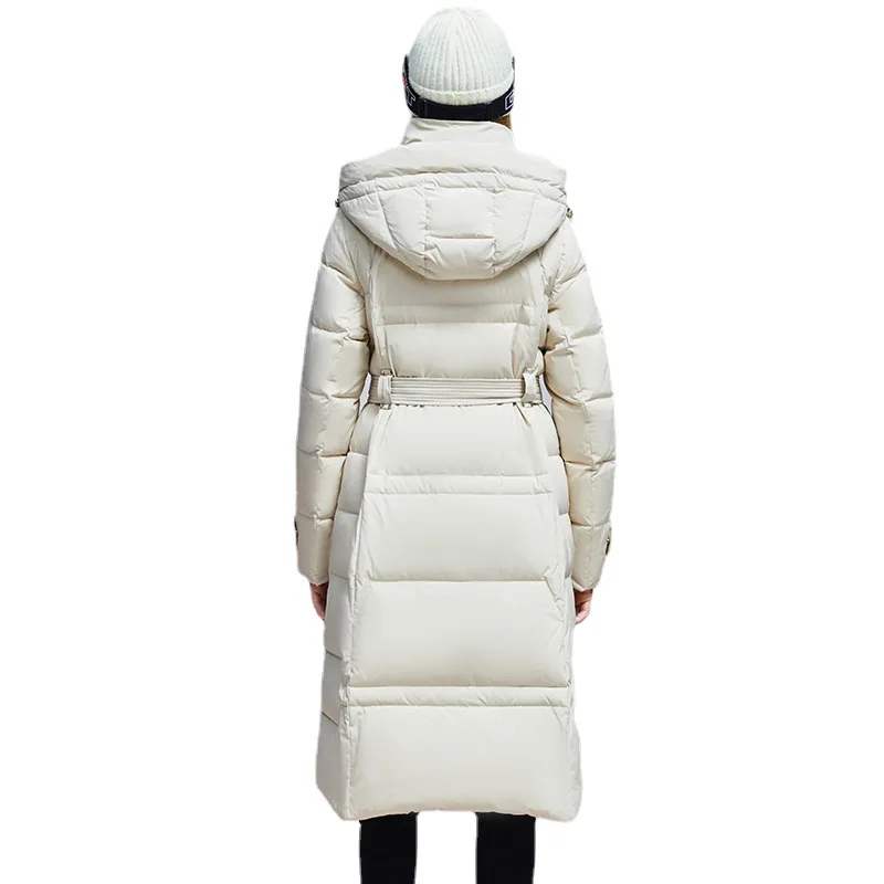 Down Jacket In Winter New Style Long Waist Fashion Trend Down Women's Loose Design Small Crowd