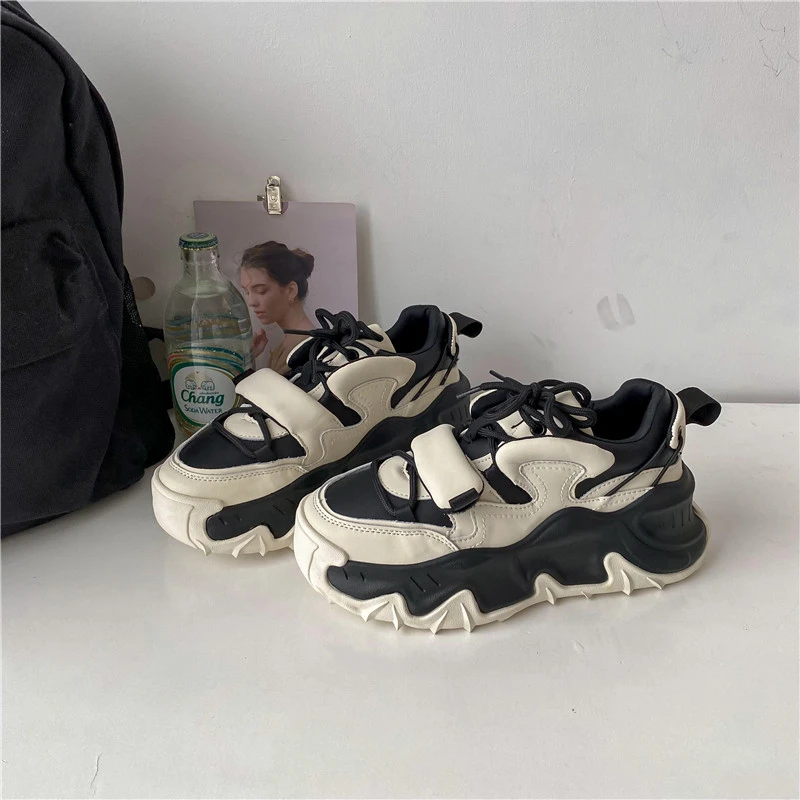 

Fashion Luxury Shoes Women Designers Platform Sneakers Ladies Casual Outdoor Walking Daddy Shoes Zapatillas Chunky Mujer