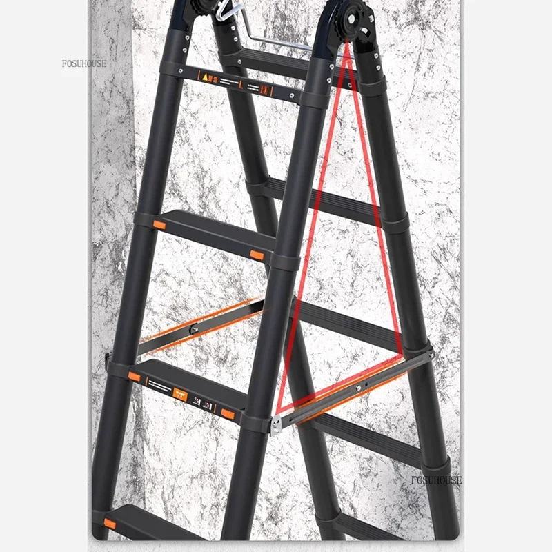 가정용 편리하고 간편한 사다리, 접이식 두꺼운 금속 사다리, 직장용 현대식 다기능 스툴 Y