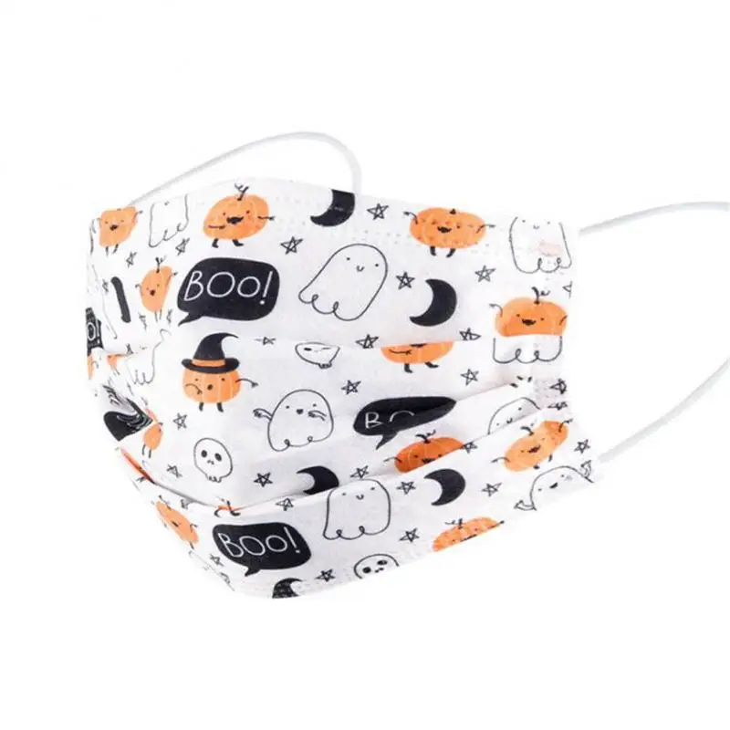 1~4SETS Disposable Print Mask For Adult Children's Face Mask 3-layer Breathable Safety Dust-proof 8 Style Outdoor Mask Health 6