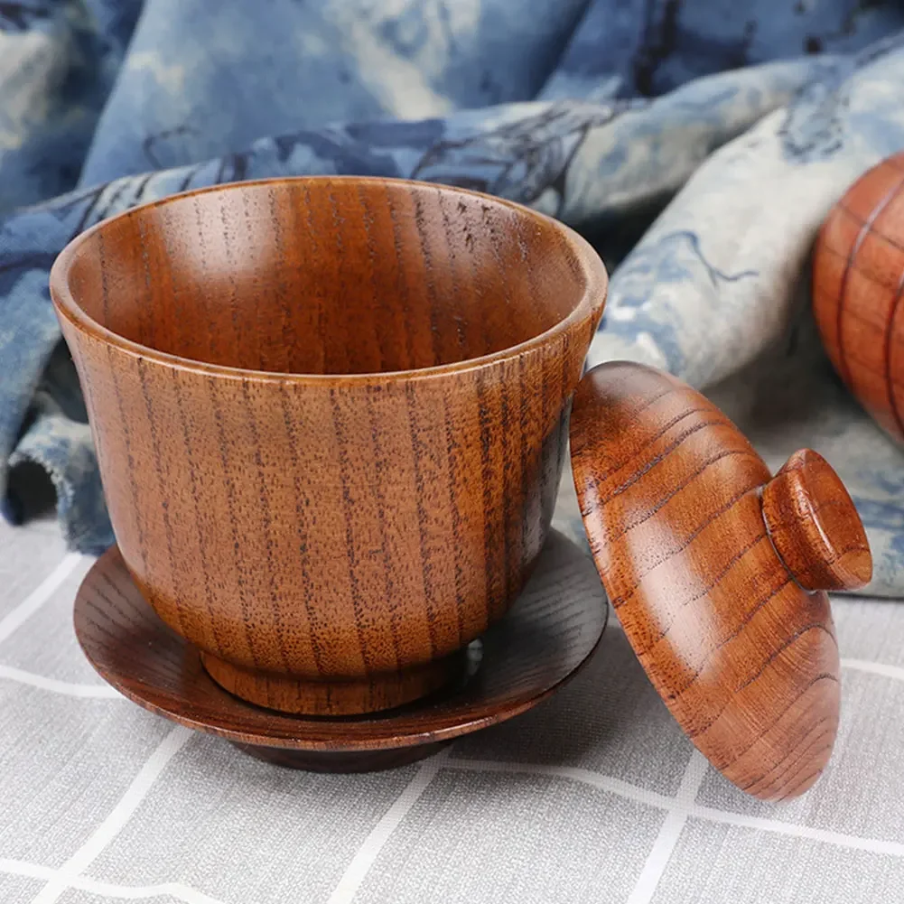 15 Styles Jujube Wooden Handmade Water Coffee Mug Cup Tea Beer Juice Milk Mugs Drink Cups With Handle Coffee Beer Mug Retro Gift