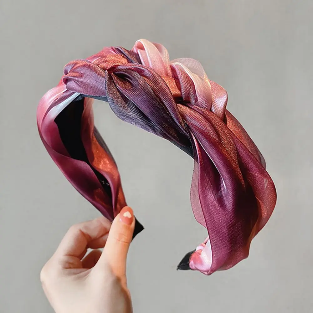 Female Headwear Wash Face Makeup Mesh Headdress Women Headband Hair Accessories Korean Style Headband Twisted Braid Hair Hoop 9 S55d376f01e4841bc9eb5eece07ce4ca2B