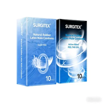 20-Pack Ultra-Popular Combo Pack Ultra-Thin Ribbed Male Condoms for Bareback Sensation 1