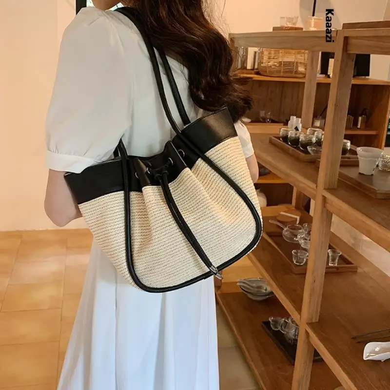 Summer Vintage Handbag Fashion 2023 New Luxury Shoulder Bucket Bag Designer  Women Versatile Crossbody Bag Casual High Quality - AliExpress