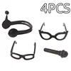 4PCS 1:12 Mini Doll House Headphone Microphone Glasses Decor Collection For Gifts Dollhouse Miniature Accessories Kids Toys 1