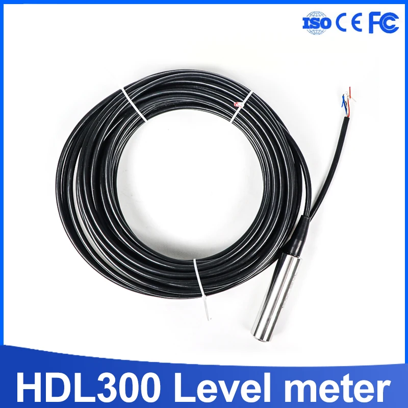 Submersible Type 420ma Water Level Sensor 19mm Diameter Probe For Deep Well Level Measuring