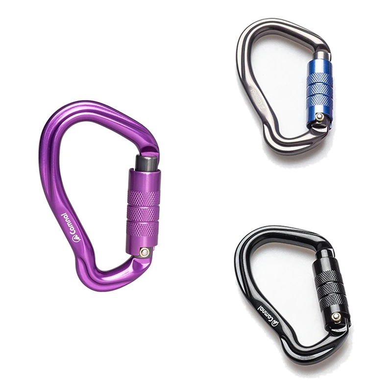 

Альпинистский карабин для скалолазания CAMNAL 23KN, D-образный защитный мастер с винтовым замком, оборудование