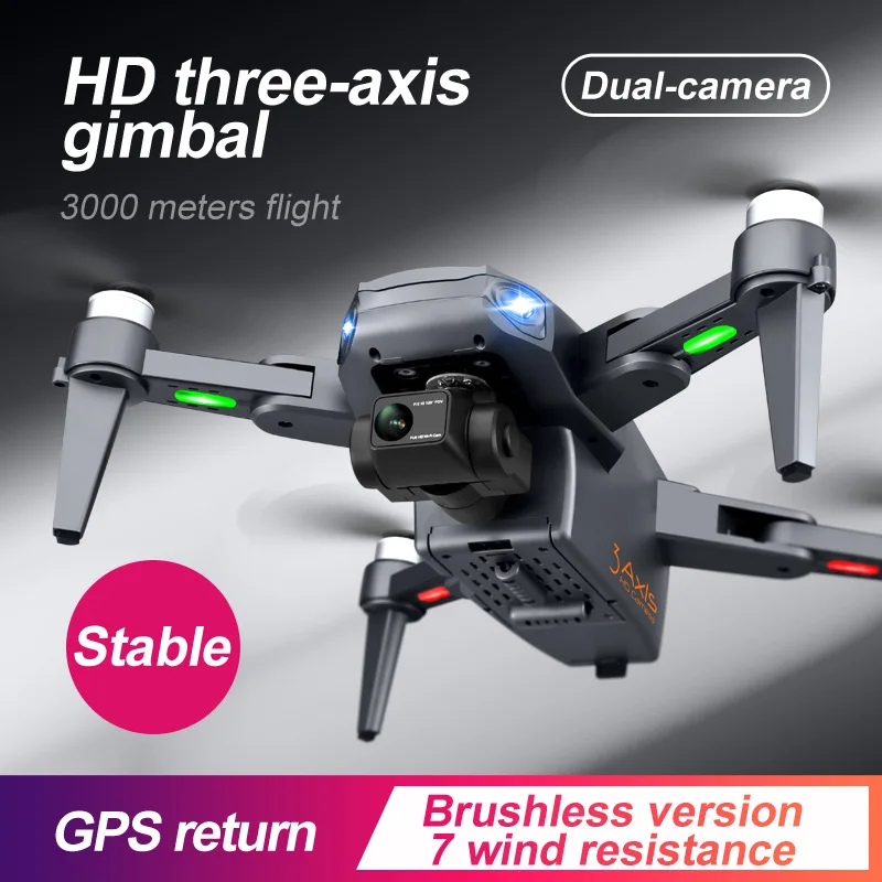 

HOT RG106 PRO Drone 8K Professional 5G GPS WIFI HD Dual Camera Dron 3 Axis Gimbal Brushless Motor Anti-shake RC Quadcopte