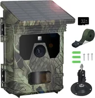 Solar Wildlife 50MP 4K Video Trail Camera Night Vision 0.3s Motion Activated Waterproof Garden Camera Outdoor Hunting Monitoring 1