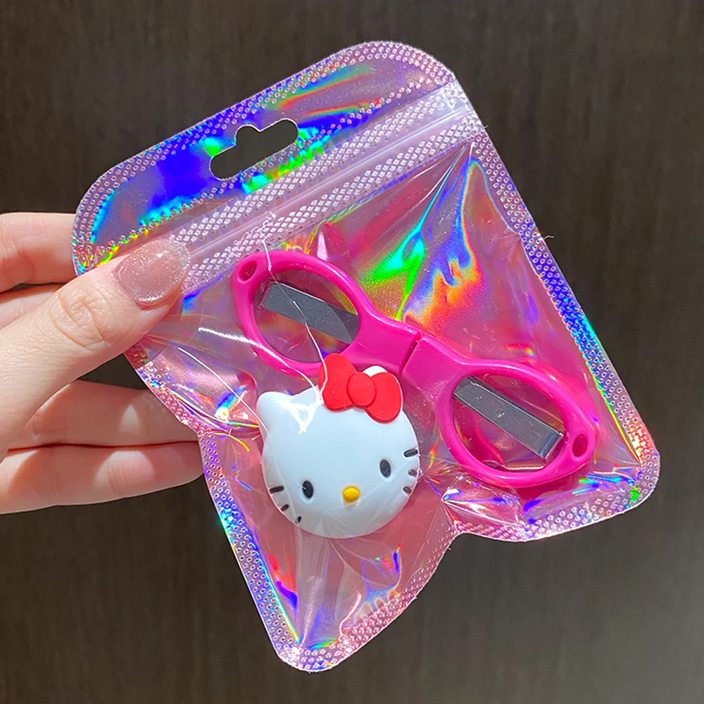 

Pink Ziplock Bag With Cat Silicone Jar Scissors Grinder Girly Gift Kawayi Present