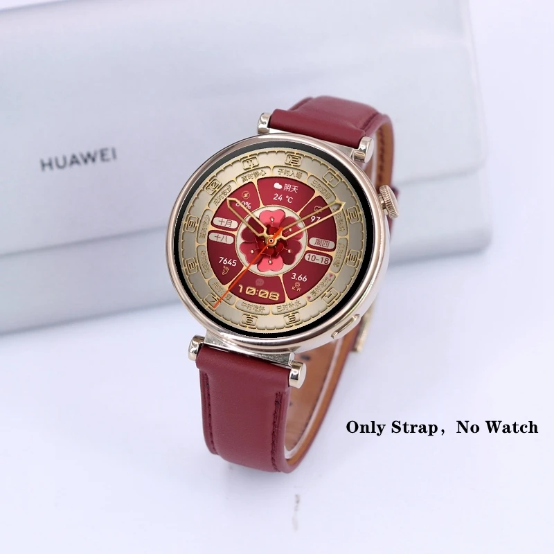 Huawei GT5 Pro 42mm Leather Watch Band - Premium Nylon & Vegan Leather Composite Strap
