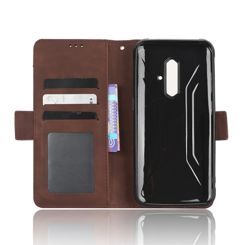Wallet Flip Style Skin Feel Leather Phone Cover For Blackview BV5200 BV5500 Plus With Separate Card Slot
