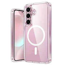 Magnetic Wireless Charging Hybrid Case - Clear and Durable Cover for S23