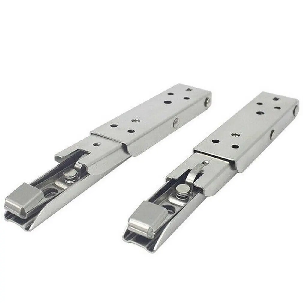 2 Pack Folding Shelf Brackets Max. Load 440lb Stainless Steel DIY Wall Mounted Bracket Space Saving For Table Work Bench |