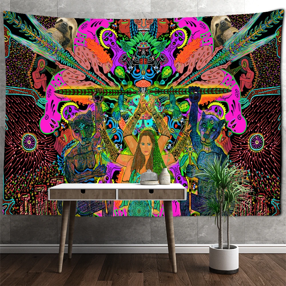 

Eye of Death Tapestry Psychedelic Abstract Horror Witch Decor Wall Hanging Home Living Room Dorm Bedroom Decor Aesthetic Tapiz