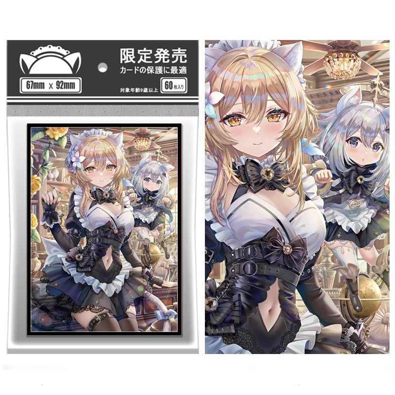 

60PCS 67x92mm Anime Card Sleeves Illustration Outer Protector Shield Card Cover for PKM PTCG MTG TCG Board Games Trading Cards
