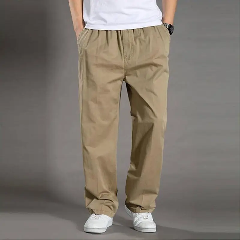 

Elegant Fashion Harajuku Slim Fit Ropa Hombre Loose Casual All Match Sports Pants Solid Pockets Thin Style Straight Leg Pants