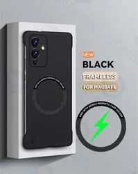 Ultra-Thin Frameless Magnetic Case - Slim Hard Matte Cover Compatible with Magsafe for Onplus 10 Pro (Black WBK CC)