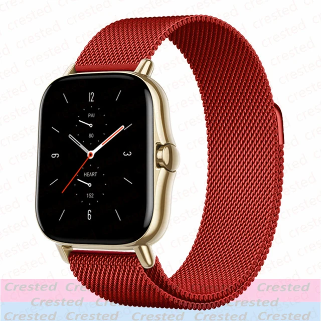 Elegant Milanese Metal Watch Bracelet, 20mm/22mm