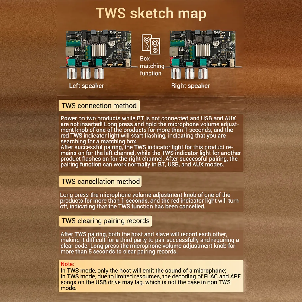ZK-1001UM DC 9-24V Mono 100W Bluetooth Verstärker Board Modul Upgrade BP1048 + TPA3116D2 Verstärker Chip Unterstützung TWS zu Box – Detail 10